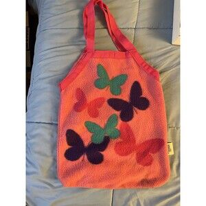 Disney Hannah Montana Fleece Pink Butterfly Bag Tote Fab Starpoint